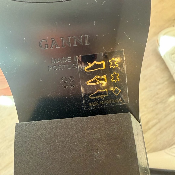 Ganni Cream Western Boots - Picture 5 of 5